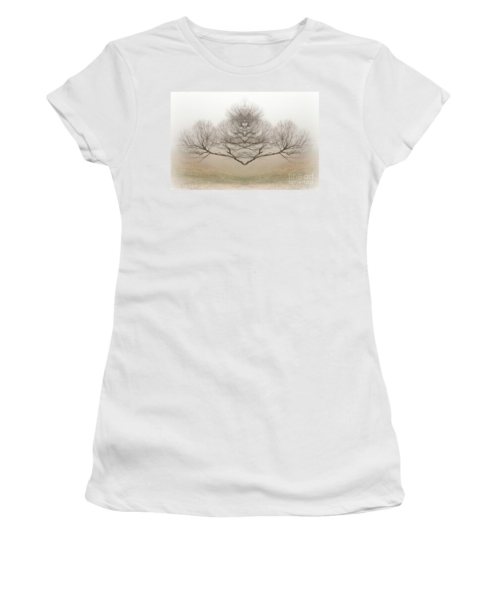 Rorschach Women's T-Shirt featuring the photograph The Rorschach Tree by Jim Cook