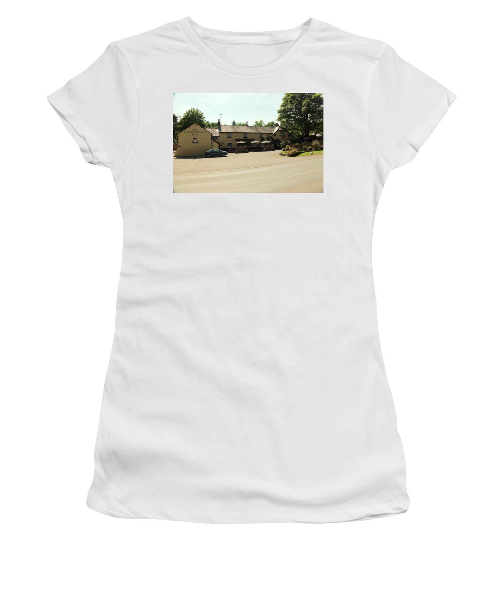 Pubs Women's T-Shirt featuring the photograph The Silent Woman is there such a thing by Richard Denyer