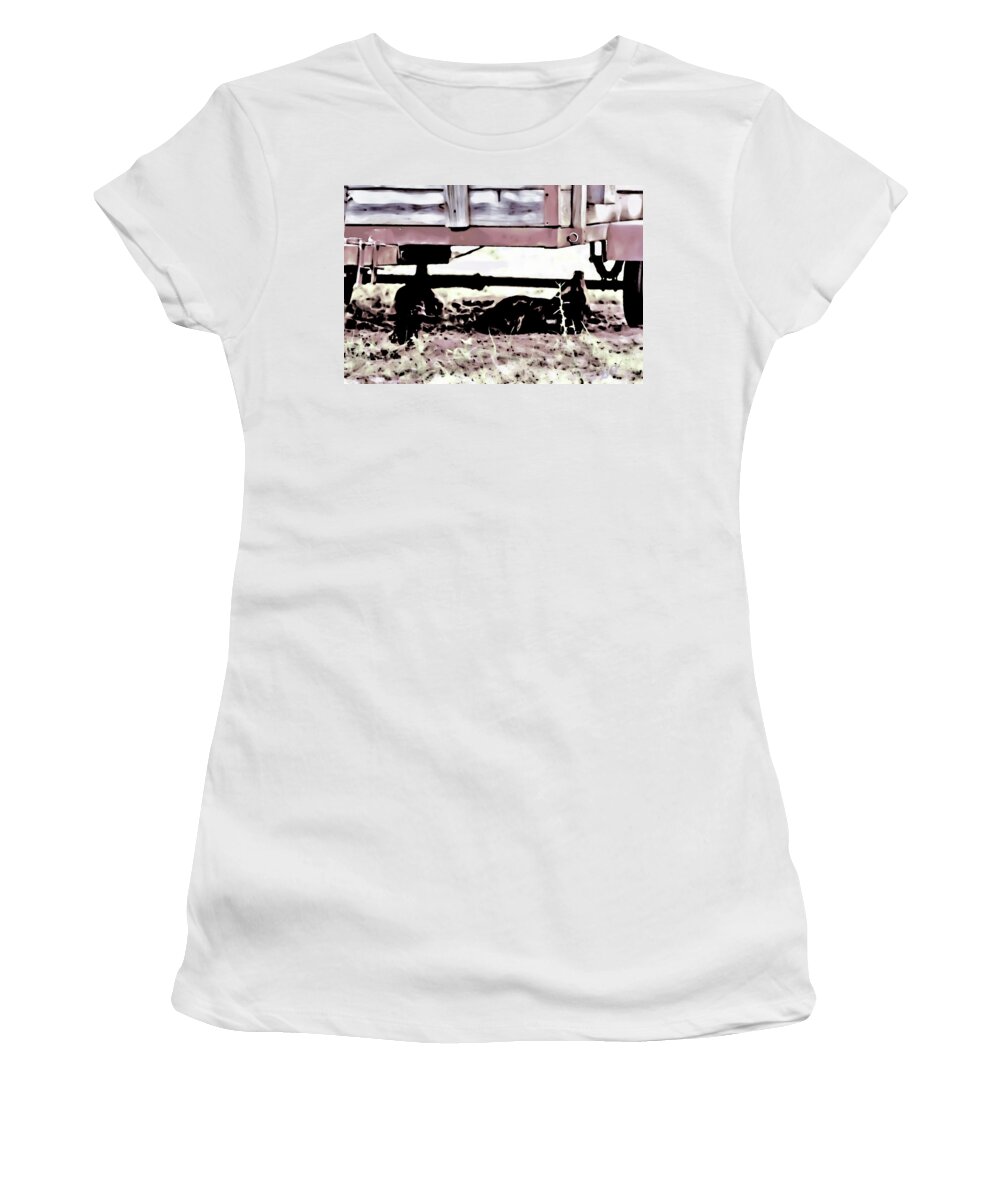 Trailer Women's T-Shirt featuring the photograph The Trailer by Gina O'Brien