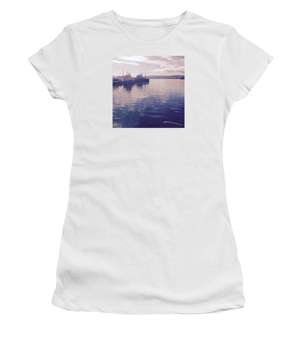 Stromness Women's T-Shirt featuring the photograph Stromness Harbour by Charlotte Cooper