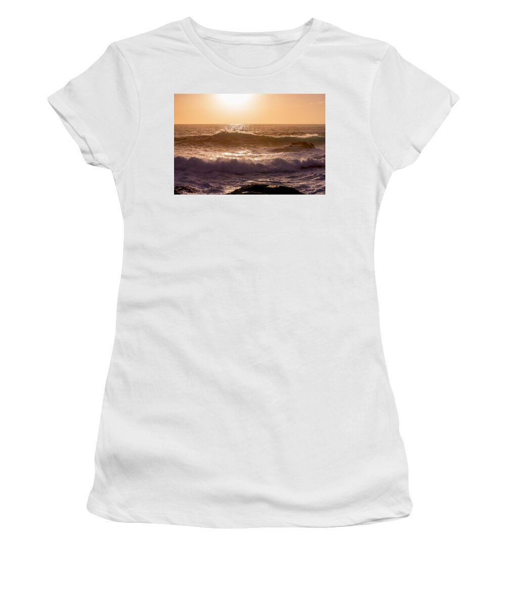 Sunset Women's T-Shirt featuring the photograph The Way West by Derek Dean