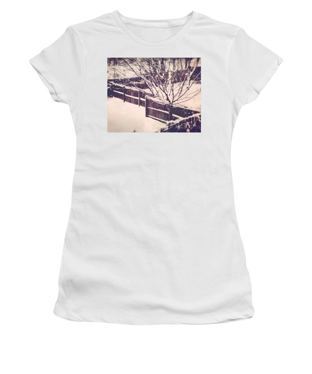 Winter Of My Content Women's T-Shirt featuring the photograph The Winter of My Content by Susan Maxwell Schmidt
