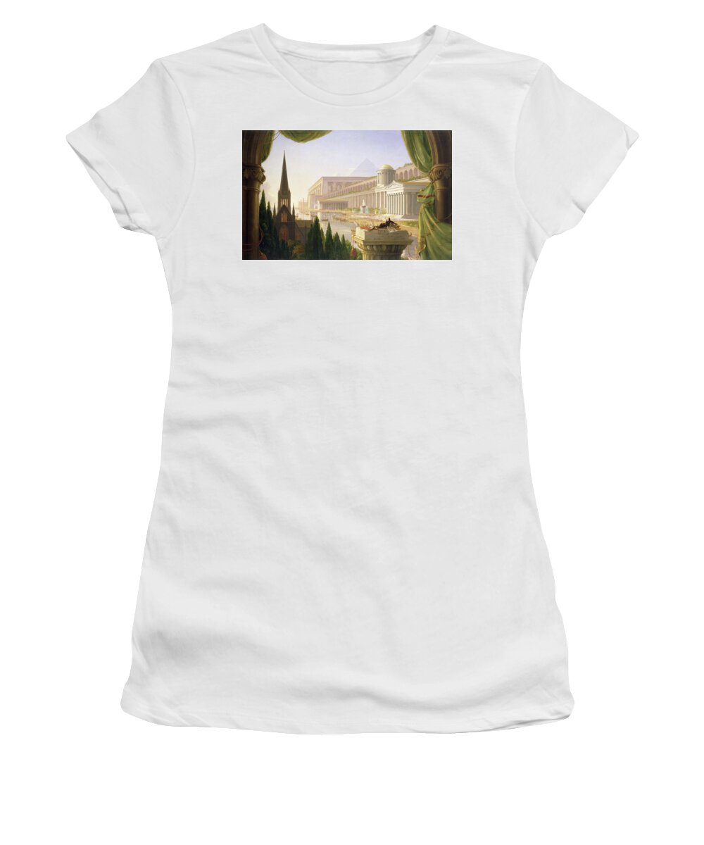 Thomas Cole Women's T-Shirt featuring the painting Thomas Cole by MotionAge Designs