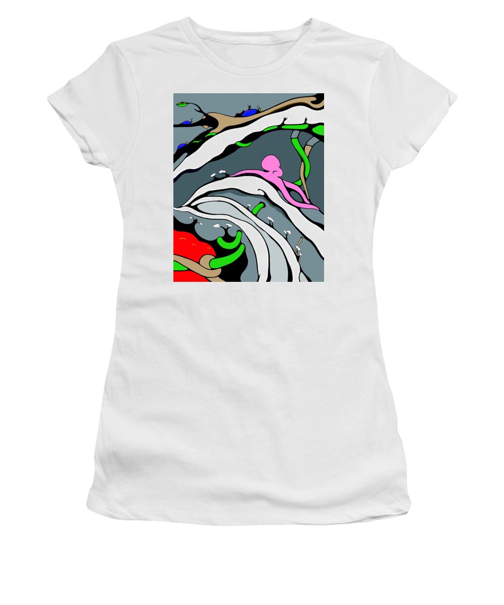 Climate Change Women's T-Shirt featuring the drawing Tidal by Craig Tilley