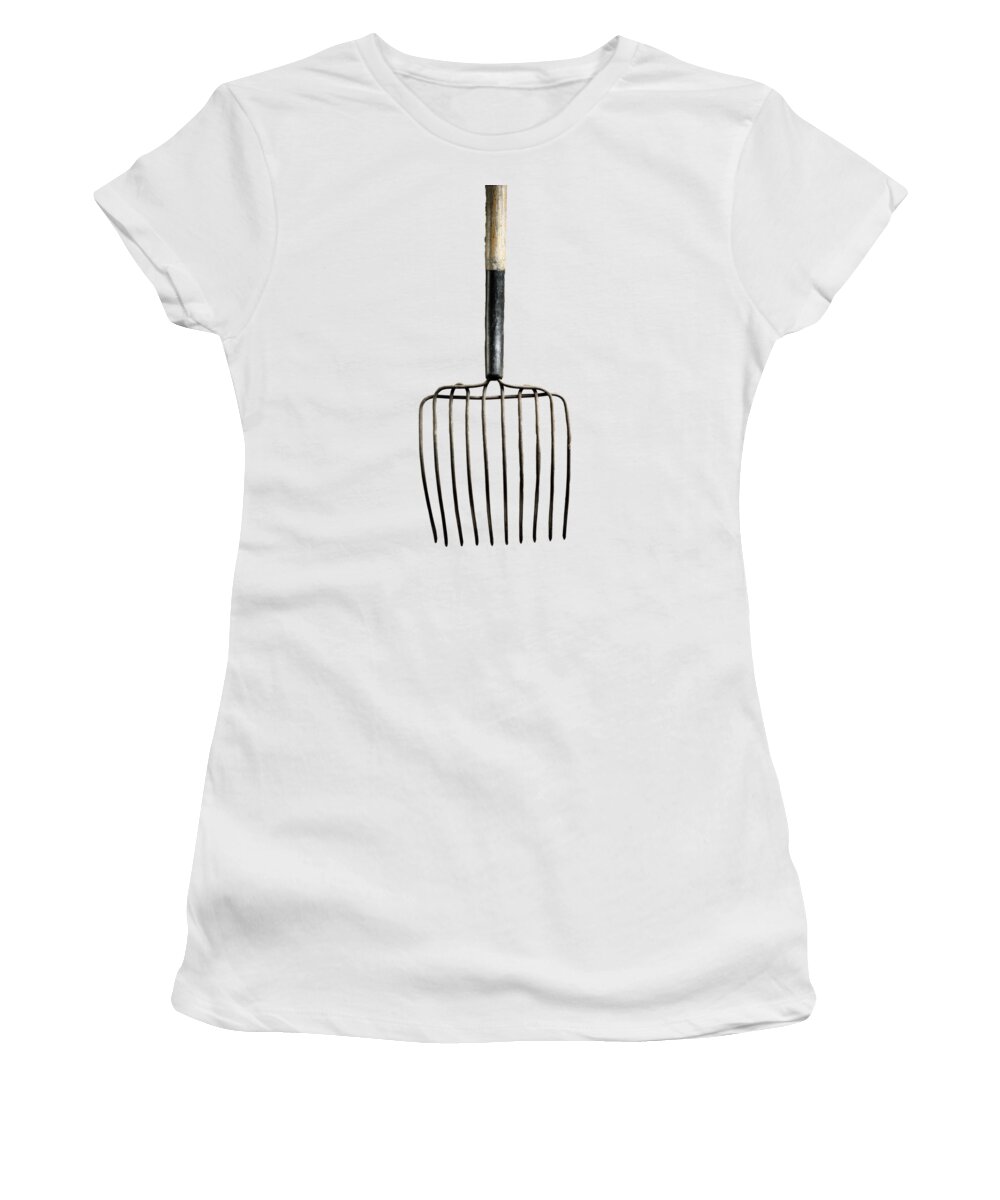Art Women's T-Shirt featuring the photograph Tools on Wood 25 on BW by YoPedro