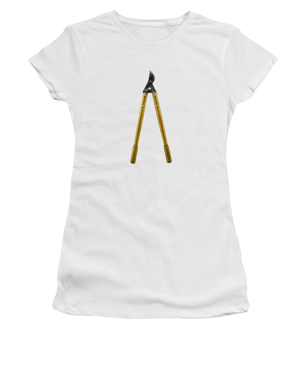 Art Women's T-Shirt featuring the photograph Tools On Wood 34 on BW by YoPedro