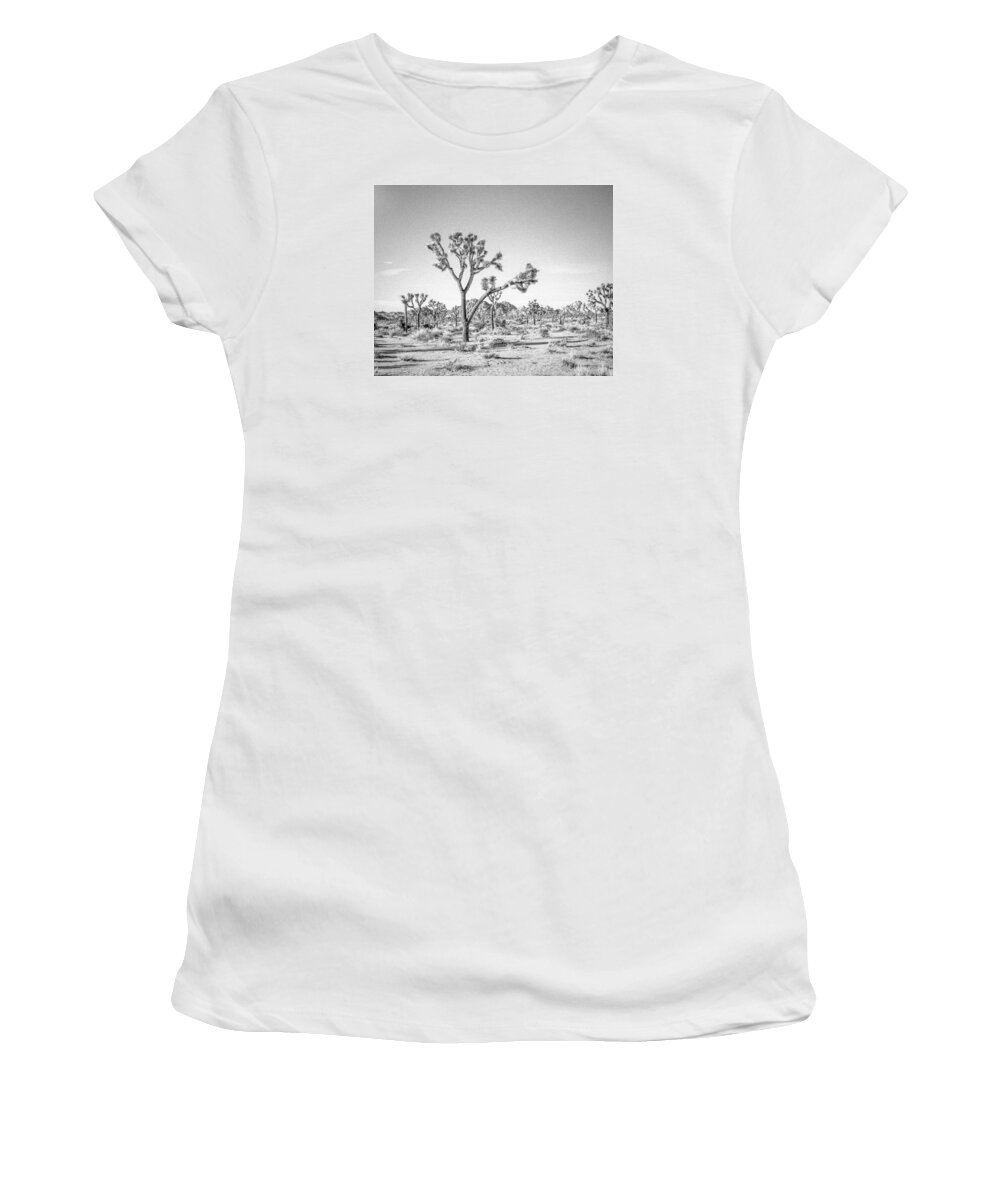 Joshua Tree Women's T-Shirt featuring the photograph Tree Valley by Alex Snay