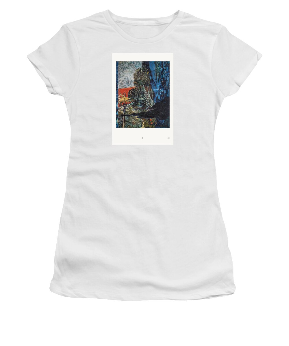 Collage Women's T-Shirt featuring the mixed media V ogh 7 by Stan Magnan