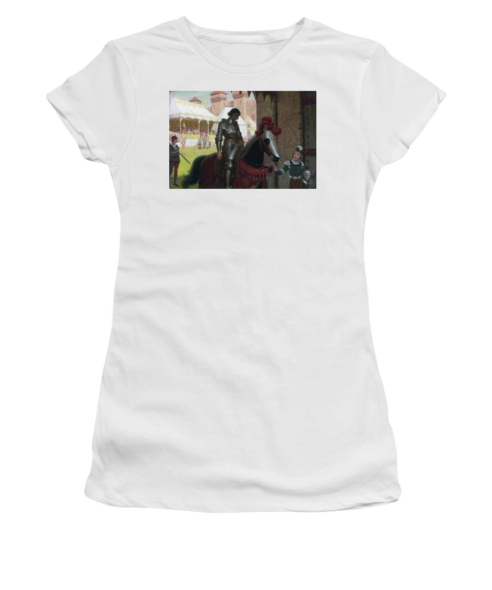 Vanquished Women's T-Shirt featuring the painting Vanquished by MotionAge Designs