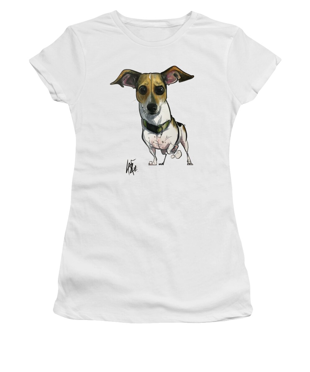 Vca Women's T-Shirt featuring the drawing VCA Donovan by Canine Caricatures By John LaFree