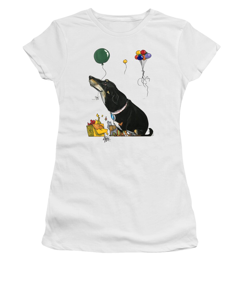 Vca Women's T-Shirt featuring the drawing VCA Palefsky by Canine Caricatures By John LaFree