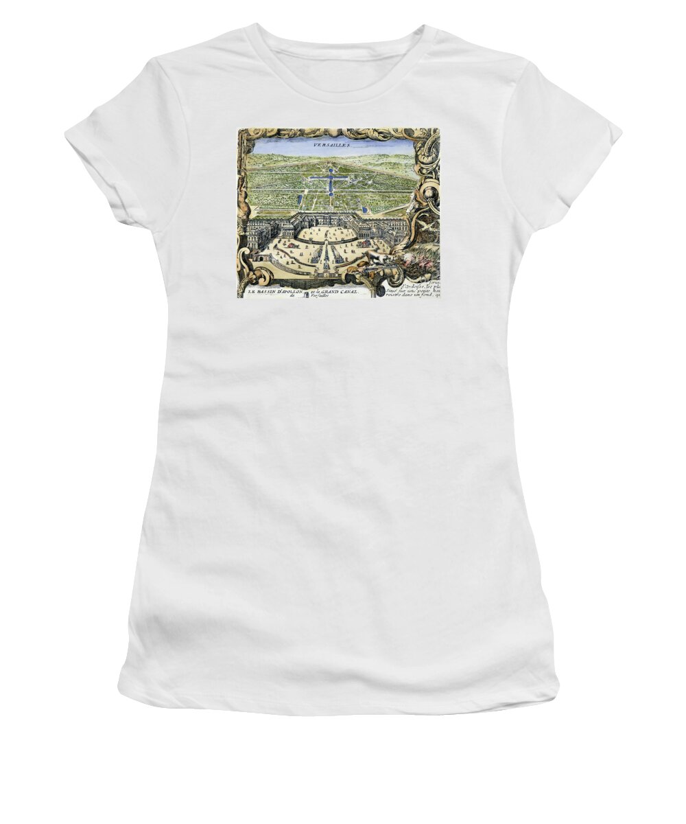 1766 Women's T-Shirt featuring the photograph Versailles, 1766 by Granger