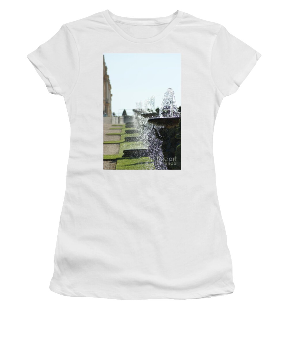 Versailles Women's T-Shirt featuring the photograph Versailles fountains by Christine Jepsen