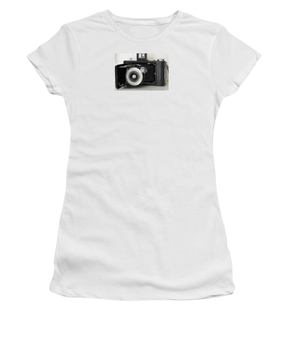 Vintage Women's T-Shirt featuring the photograph Vintage Camera by Jan Gelders