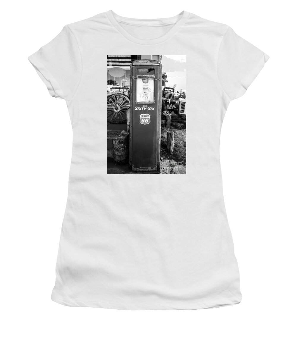 Gas Pump Women's T-Shirt featuring the photograph Vintage Gas Pump by Anthony Sacco