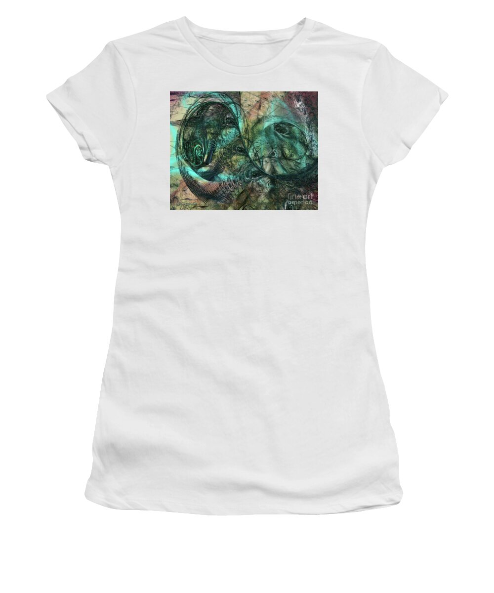 Virus Women's T-Shirt featuring the digital art Virulent Germination by Rhonda Strickland
