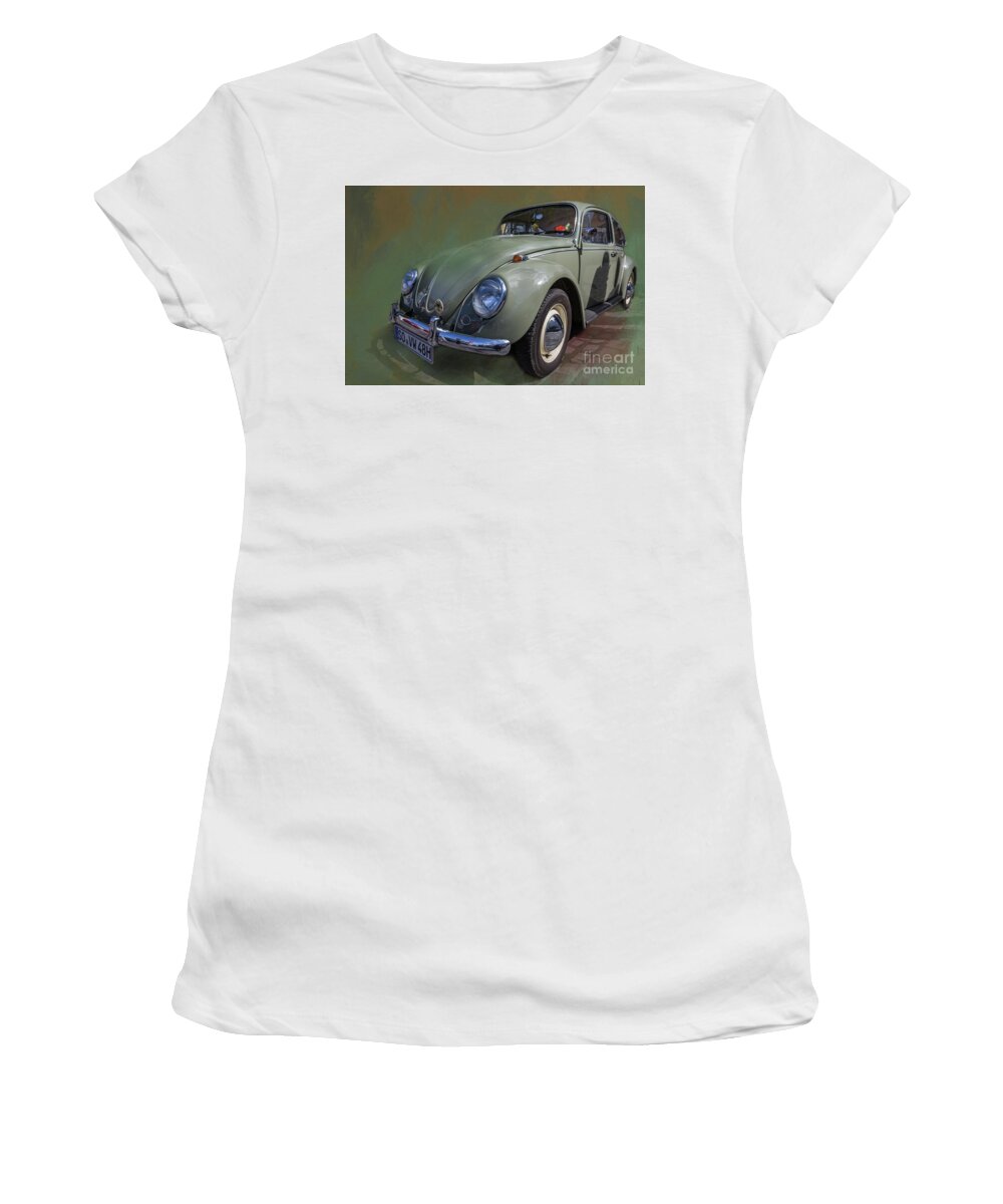 Volkswagen Women's T-Shirt featuring the photograph VW Bug by Eva Lechner
