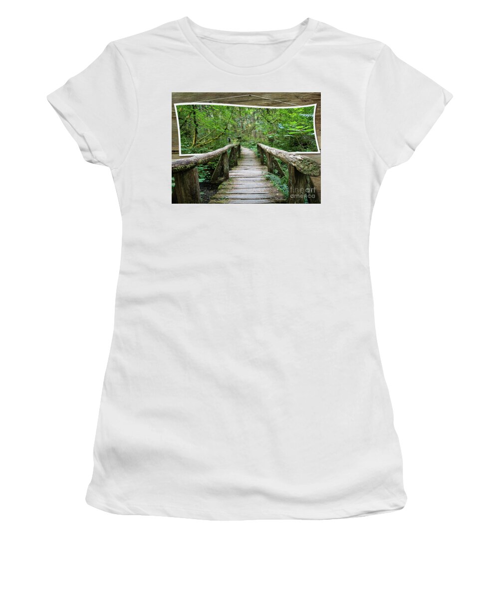 Meadow Women's T-Shirt featuring the photograph Walk into My World by Deborah Klubertanz