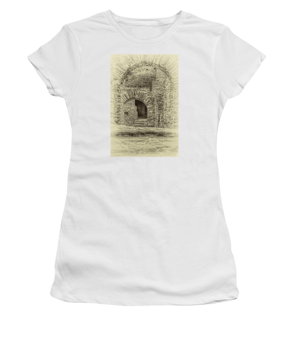 Castle Women's T-Shirt featuring the photograph Walking through history by Hans Zimmer