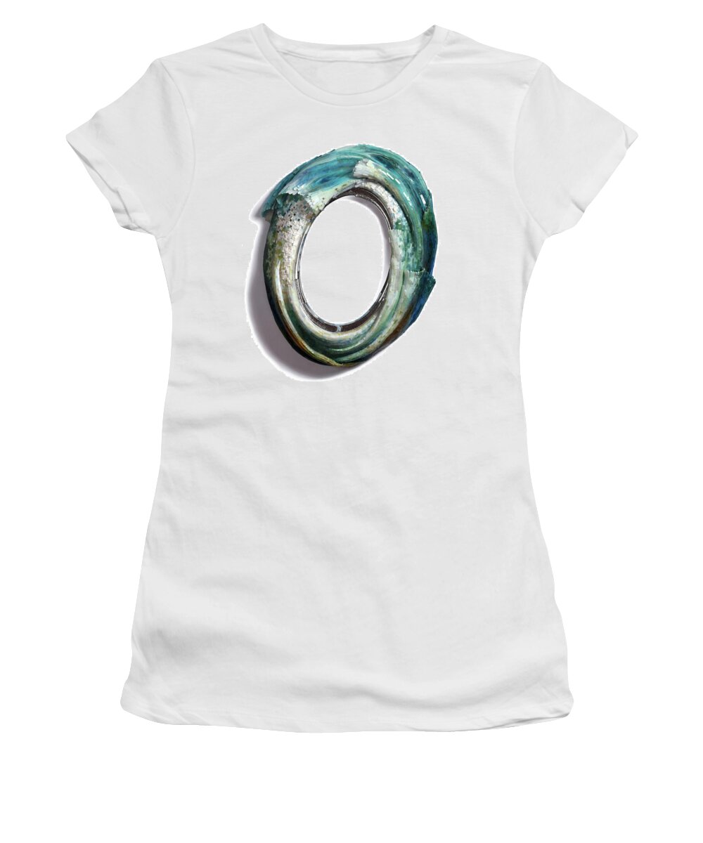 Mosaic Women's T-Shirt featuring the glass art Water Ring I by Mia Tavonatti