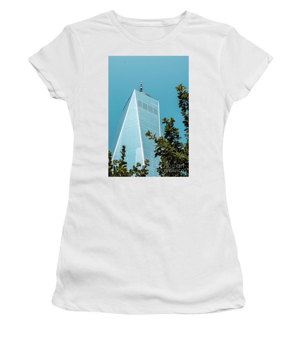 Nyc Women's T-Shirt featuring the photograph We Will Rebuild by JCV Freelance Photography LLC