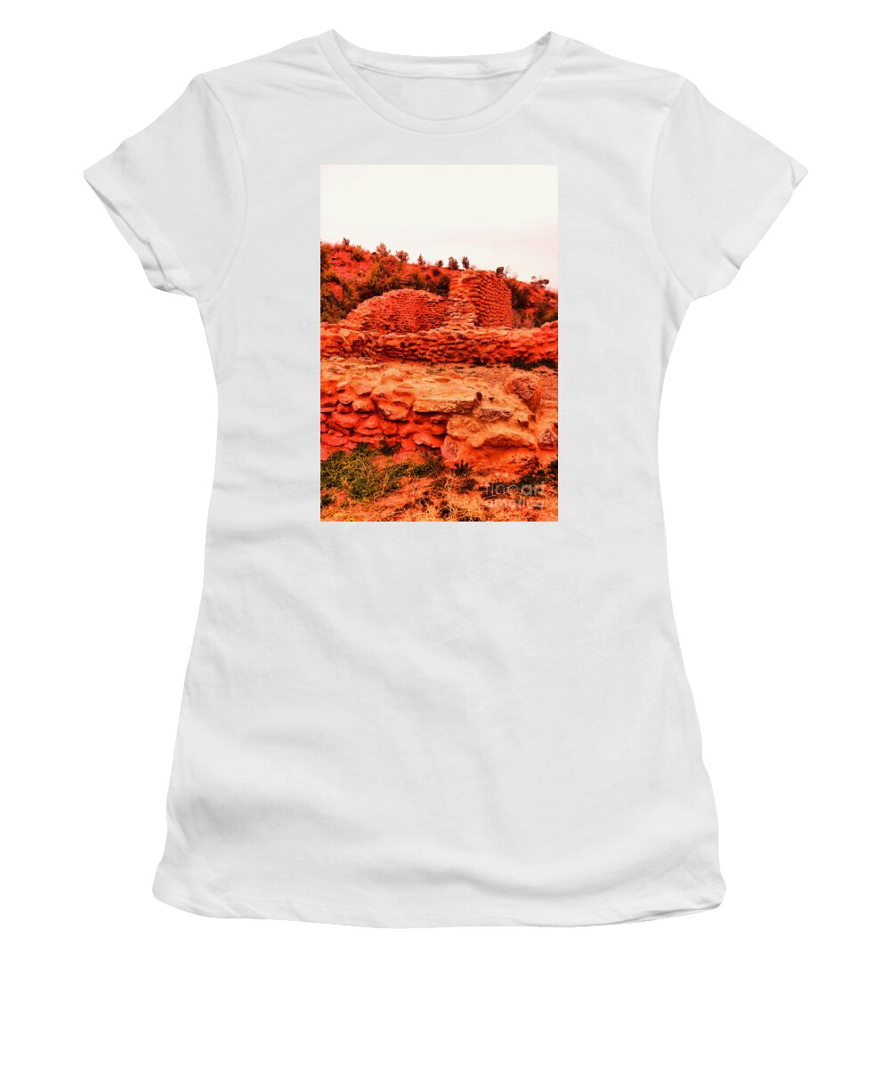 Ruins Women's T-Shirt featuring the photograph Where ancient ghosts remember by Jeff Swan