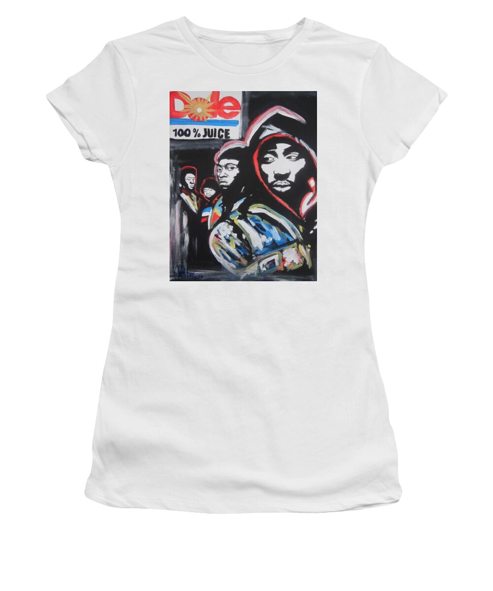 Juice Women's T-Shirt featuring the painting Whos Got Juice by Antonio Moore
