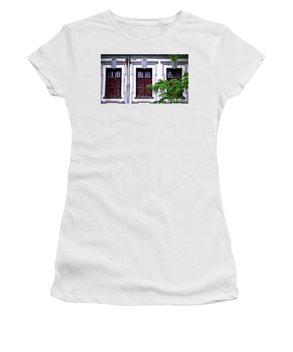 Windows Women's T-Shirt featuring the photograph Windows by George Taylor