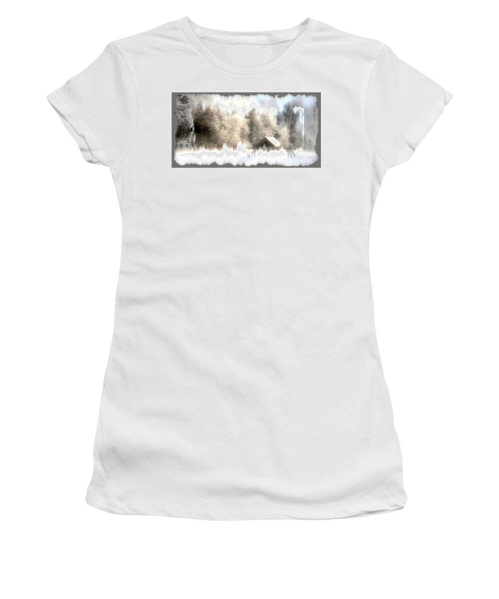 Winter Women's T-Shirt featuring the photograph Winter by Julie Lueders 