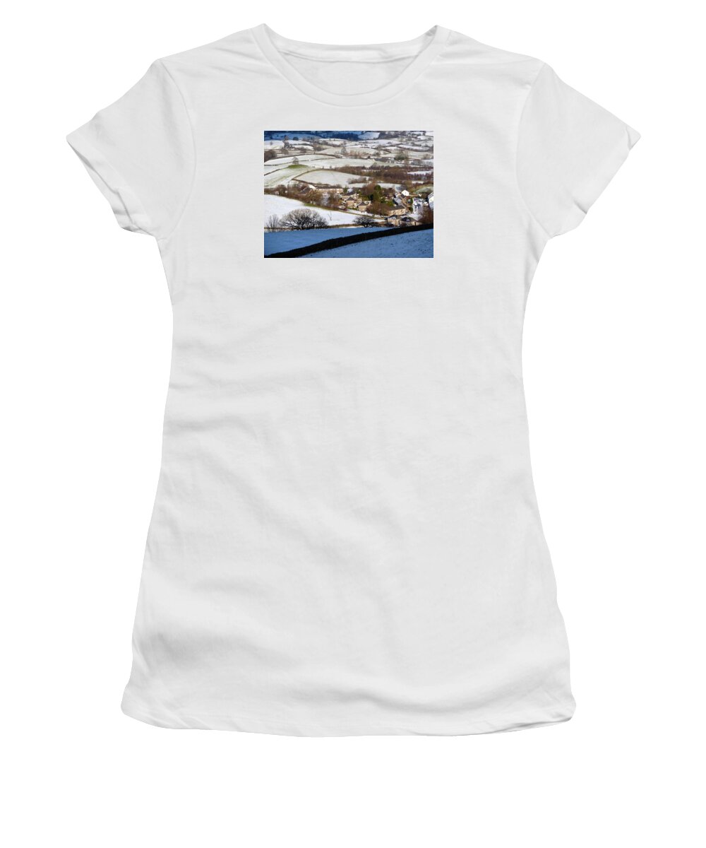 Village Women's T-Shirt featuring the photograph Winter Village by Lukasz Ryszka