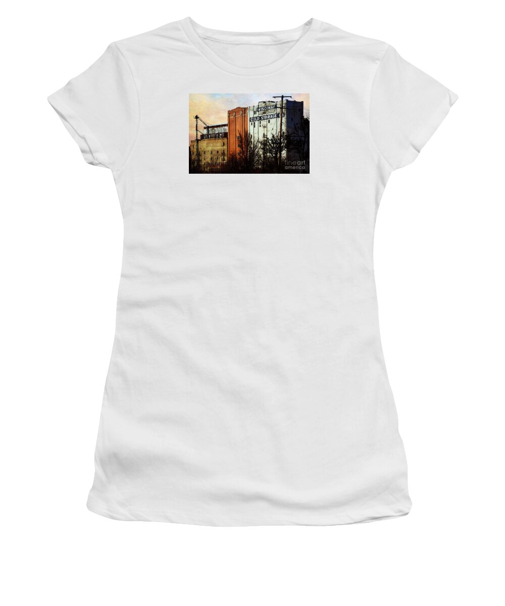 Wisconsin Women's T-Shirt featuring the digital art Wisconsin Cold Storage by David Blank