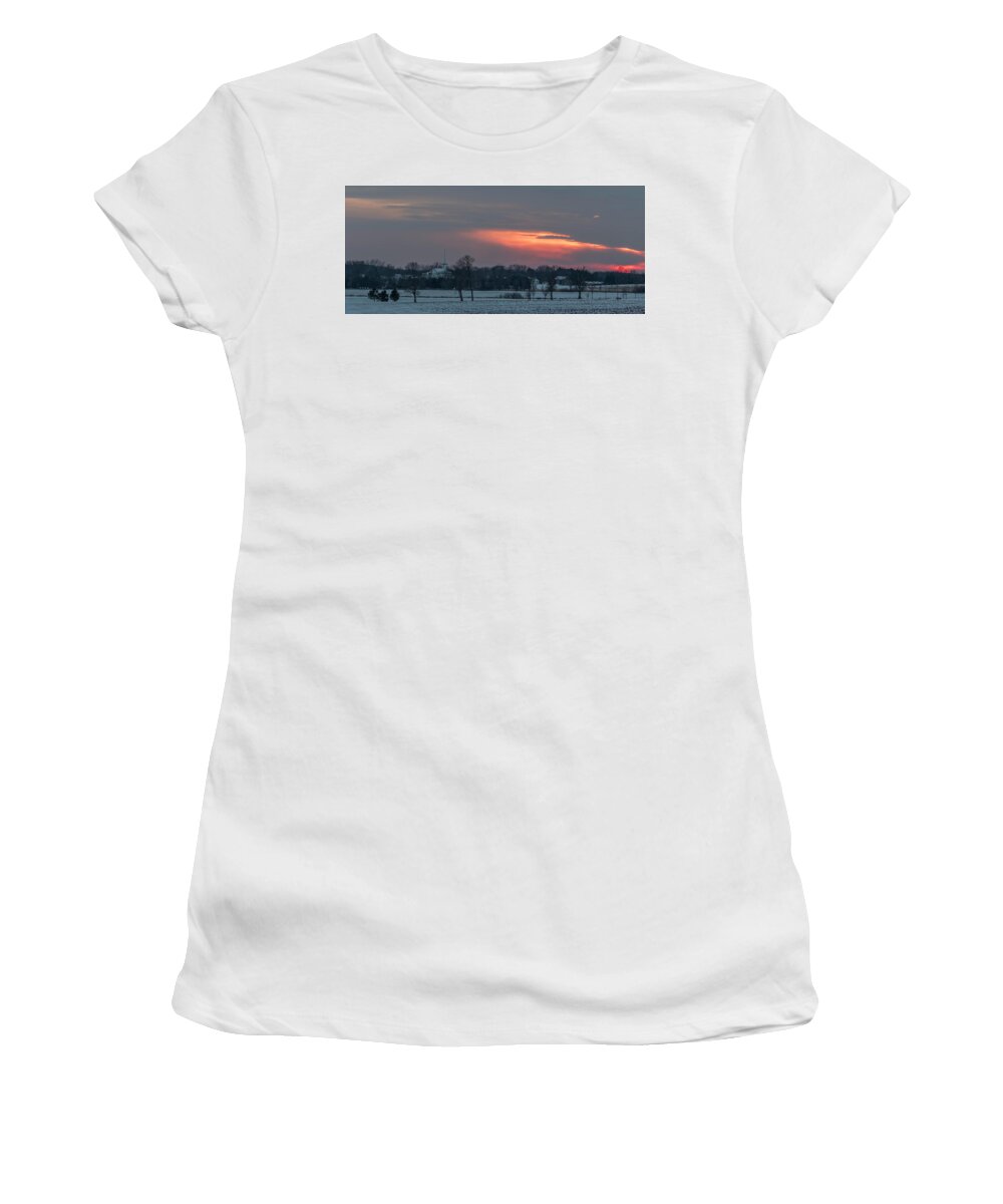 Sunset Women's T-Shirt featuring the photograph Wisconsin's Holy Land 2018 by Thomas Young