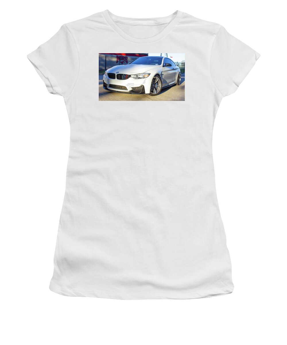 Car Bmw M4 Women's T-Shirt featuring the photograph Bmw M4 by Rocco Silvestri