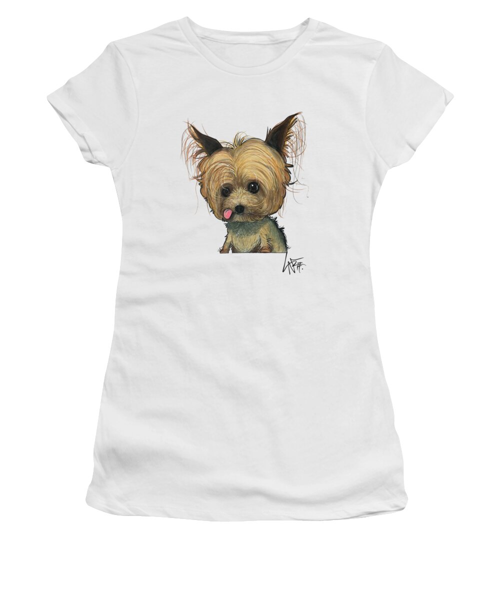 Copeland 4644 Women's T-Shirt featuring the drawing Copeland 4644 by Canine Caricatures By John LaFree