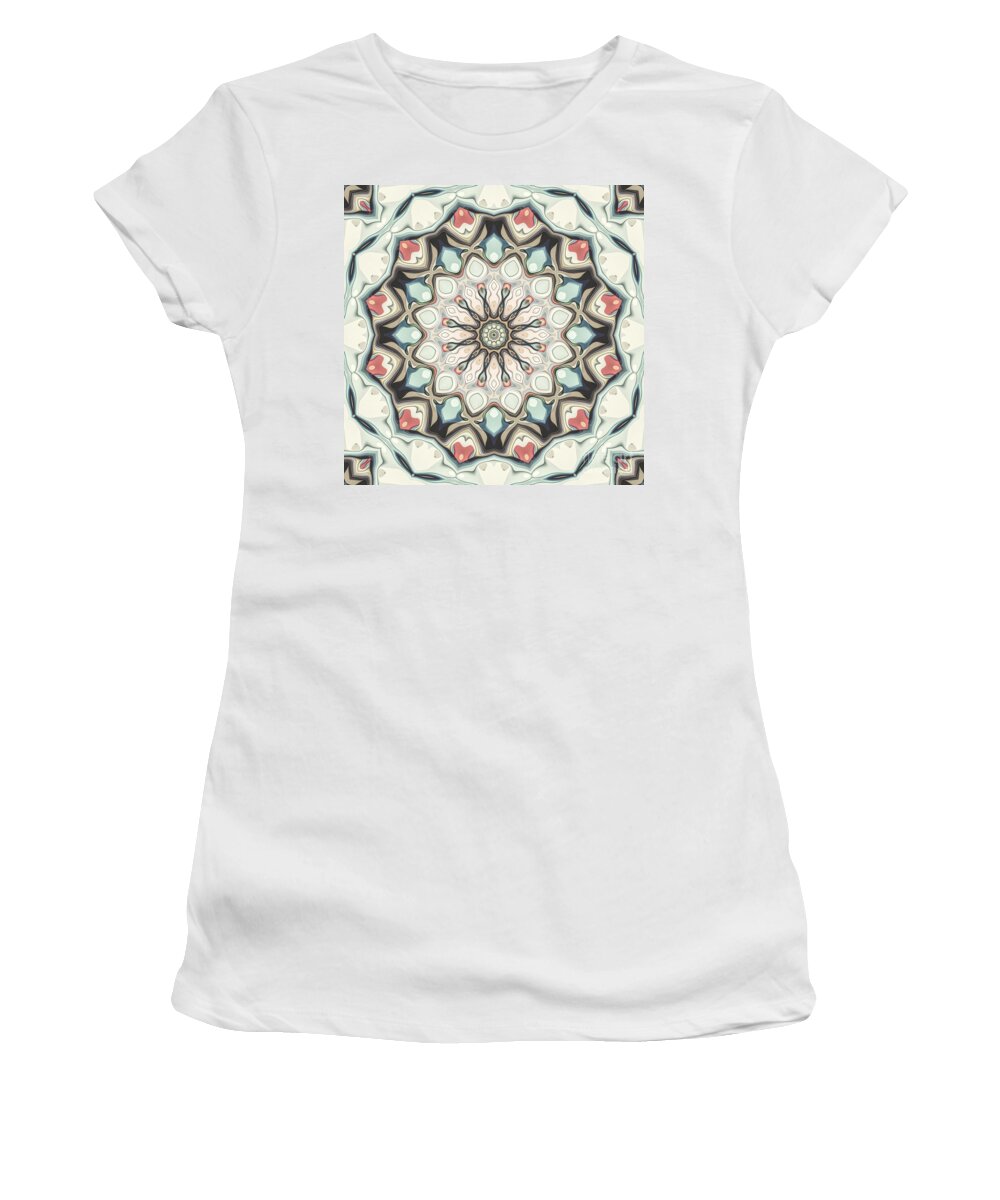 Mandala Women's T-Shirt featuring the digital art Earth Tones Mandala #1 by Phil Perkins