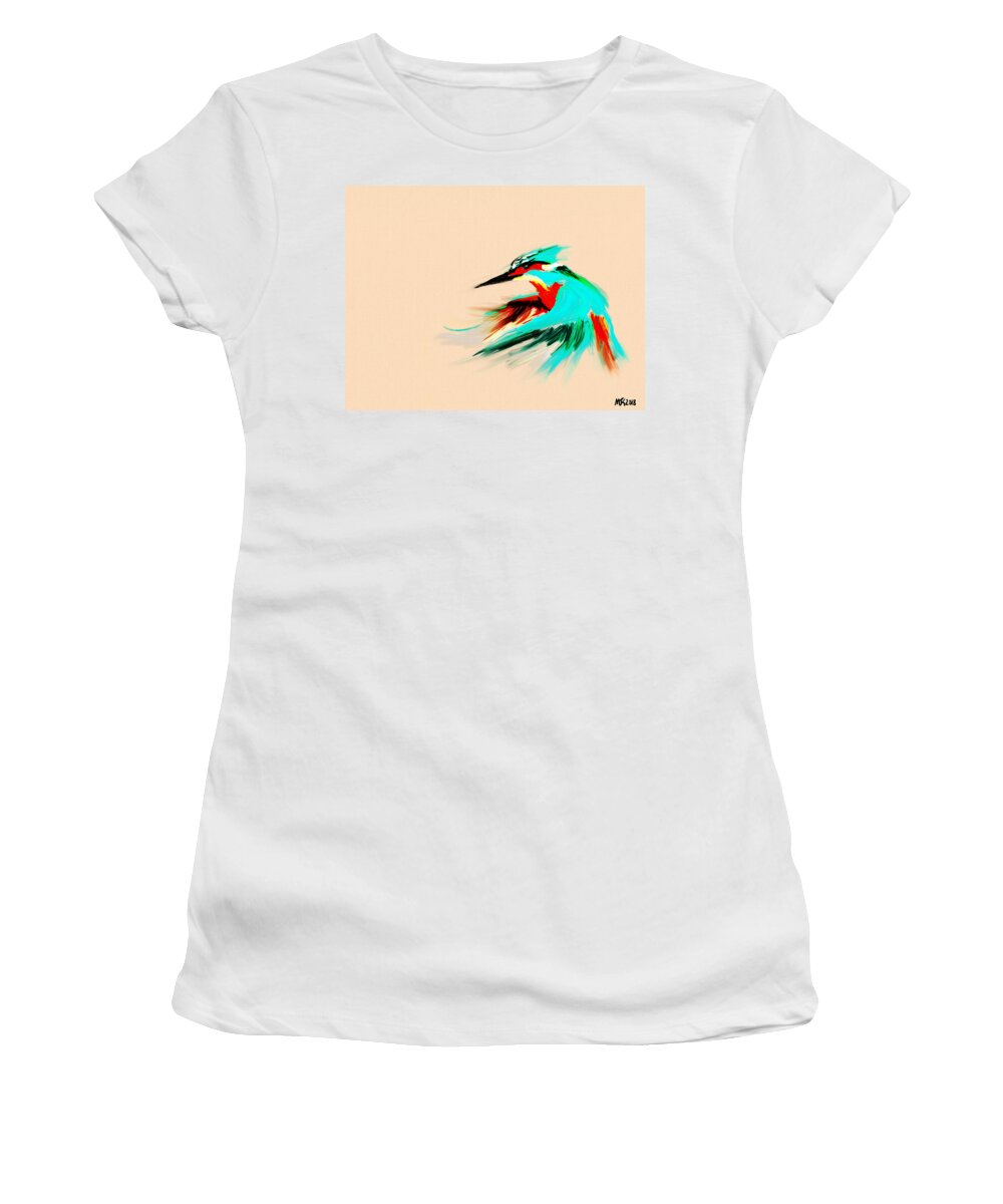Birds Women's T-Shirt featuring the digital art Fly Away #1 by Michael Kallstrom