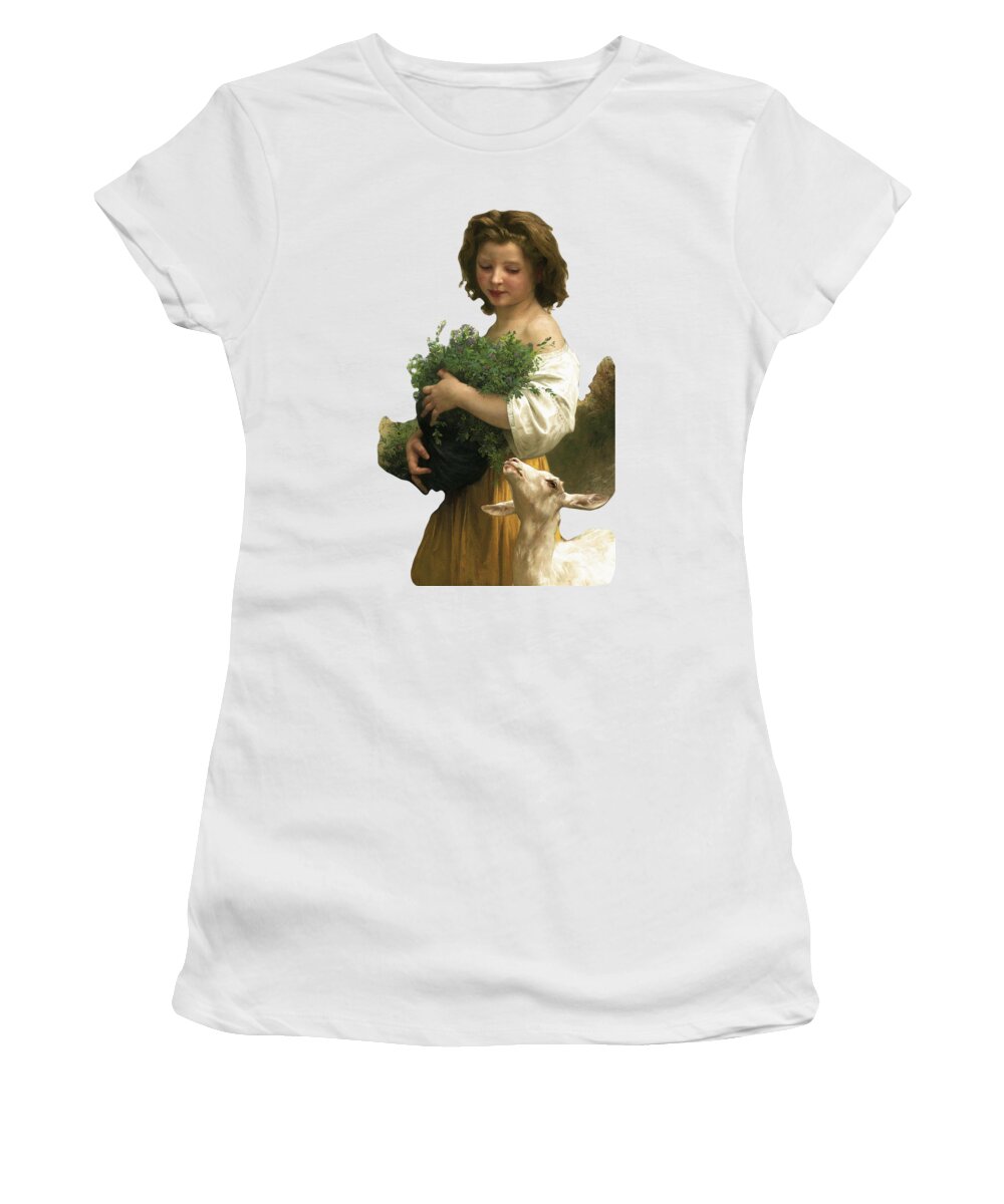 Little Esmeralda Women's T-Shirt featuring the painting Little Esmeralda by Rolando Burbon