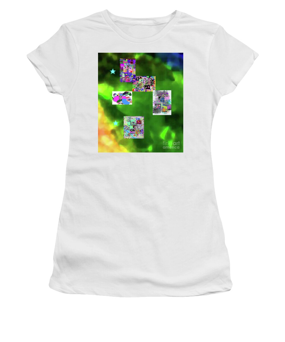 Walter Paul Bebirian: Volord Kingdom Art Collection Grand Gallery Women's T-Shirt featuring the digital art 2-18-2019d by Walter Paul Bebirian