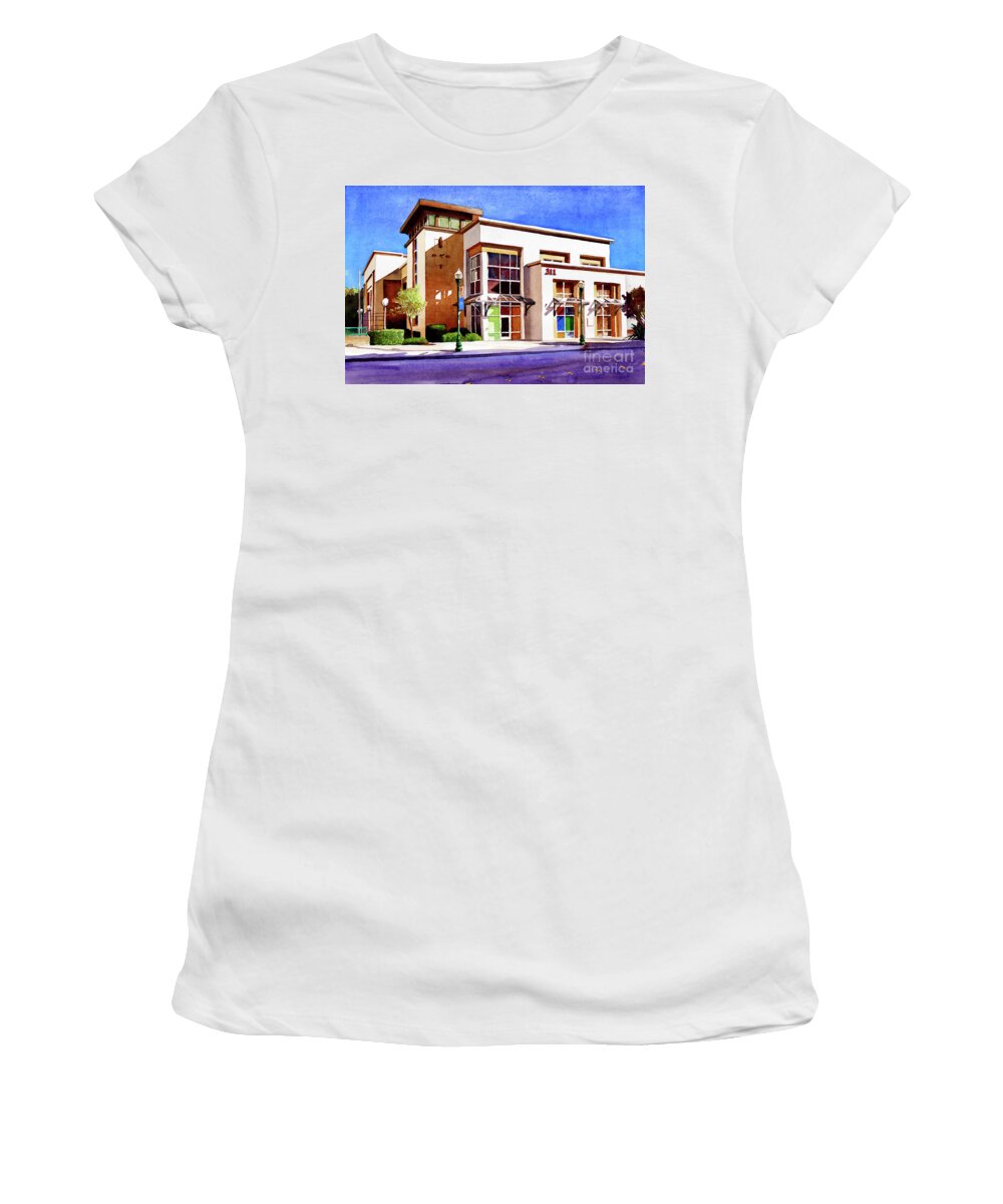 Roseville Women's T-Shirt featuring the painting #398 311 Vernon #398 by William Lum