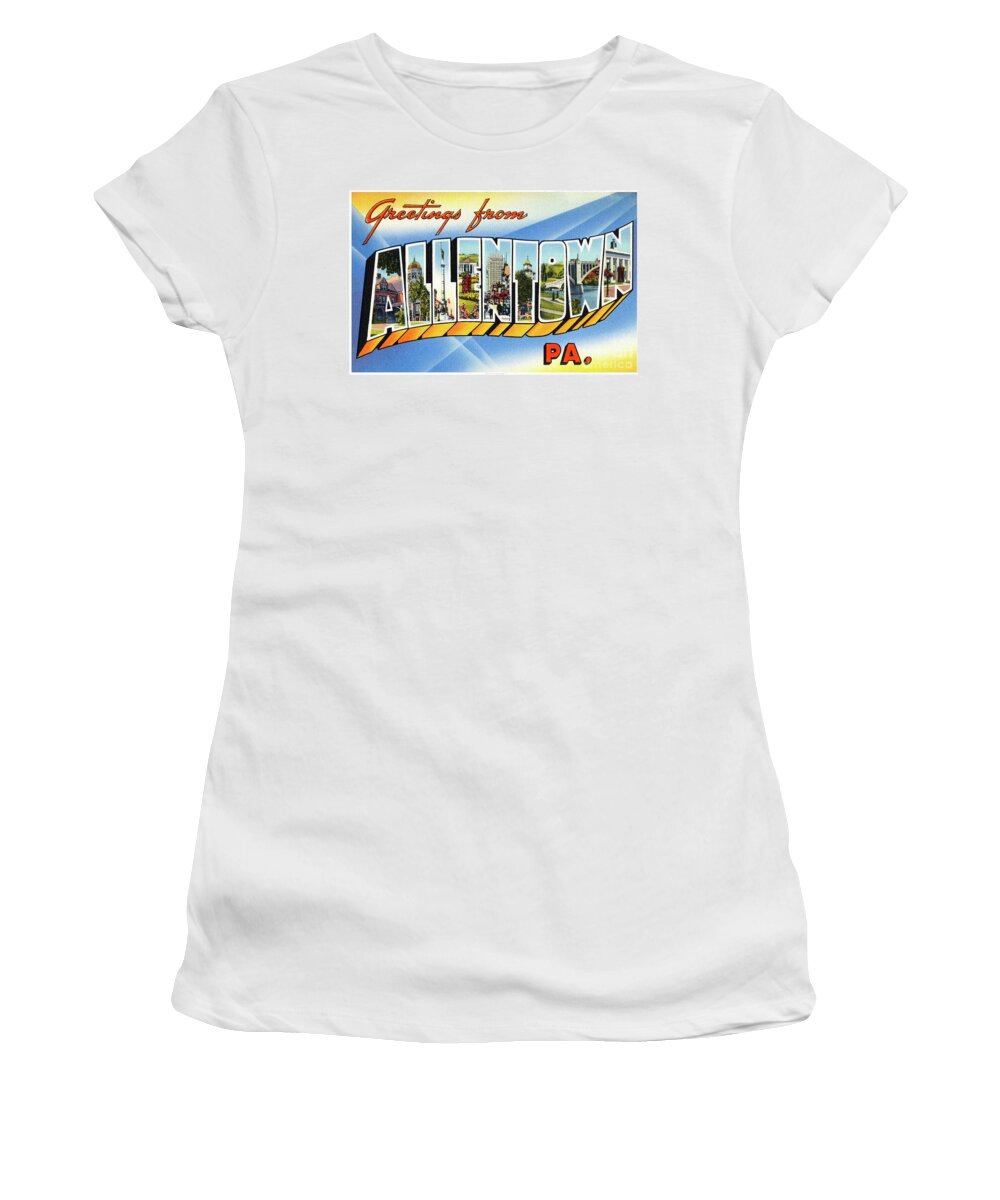 Allentown Women's T-Shirt featuring the photograph Allentown Greetings by Mark Miller