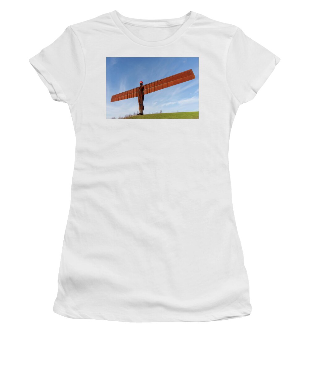Angel Women's T-Shirt featuring the photograph Angel of the North 3 by Steev Stamford