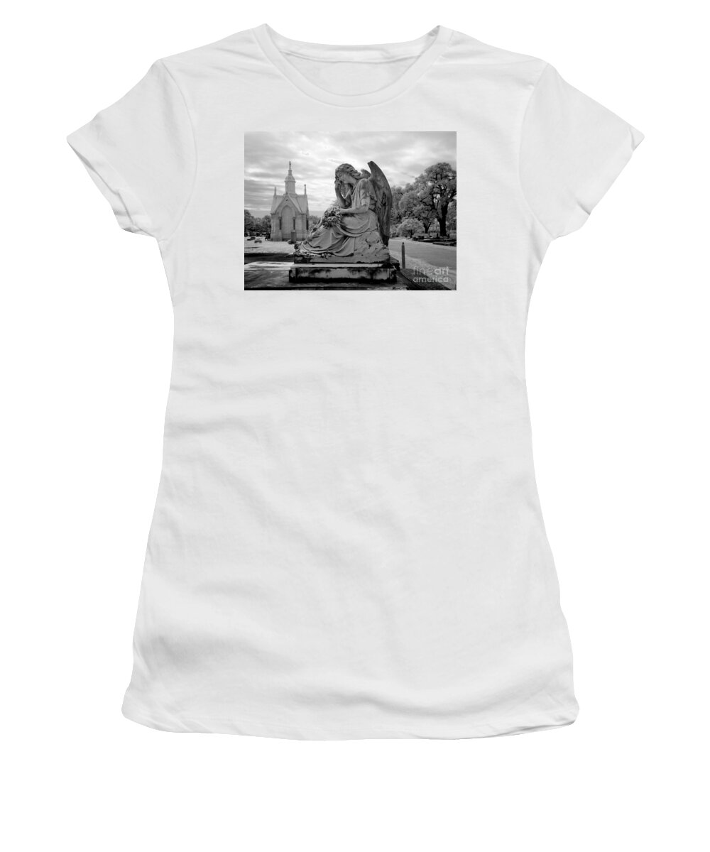 2010 Women's T-Shirt featuring the photograph Angel Tombstone, 2010 by Carol Highsmith