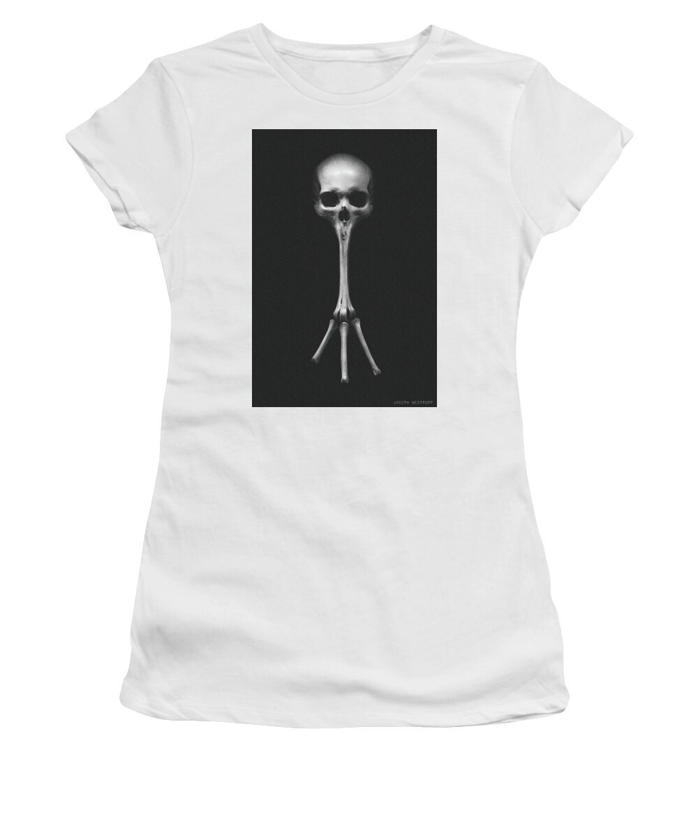 Skull Women's T-Shirt featuring the photograph Anoesis by Joseph Westrupp