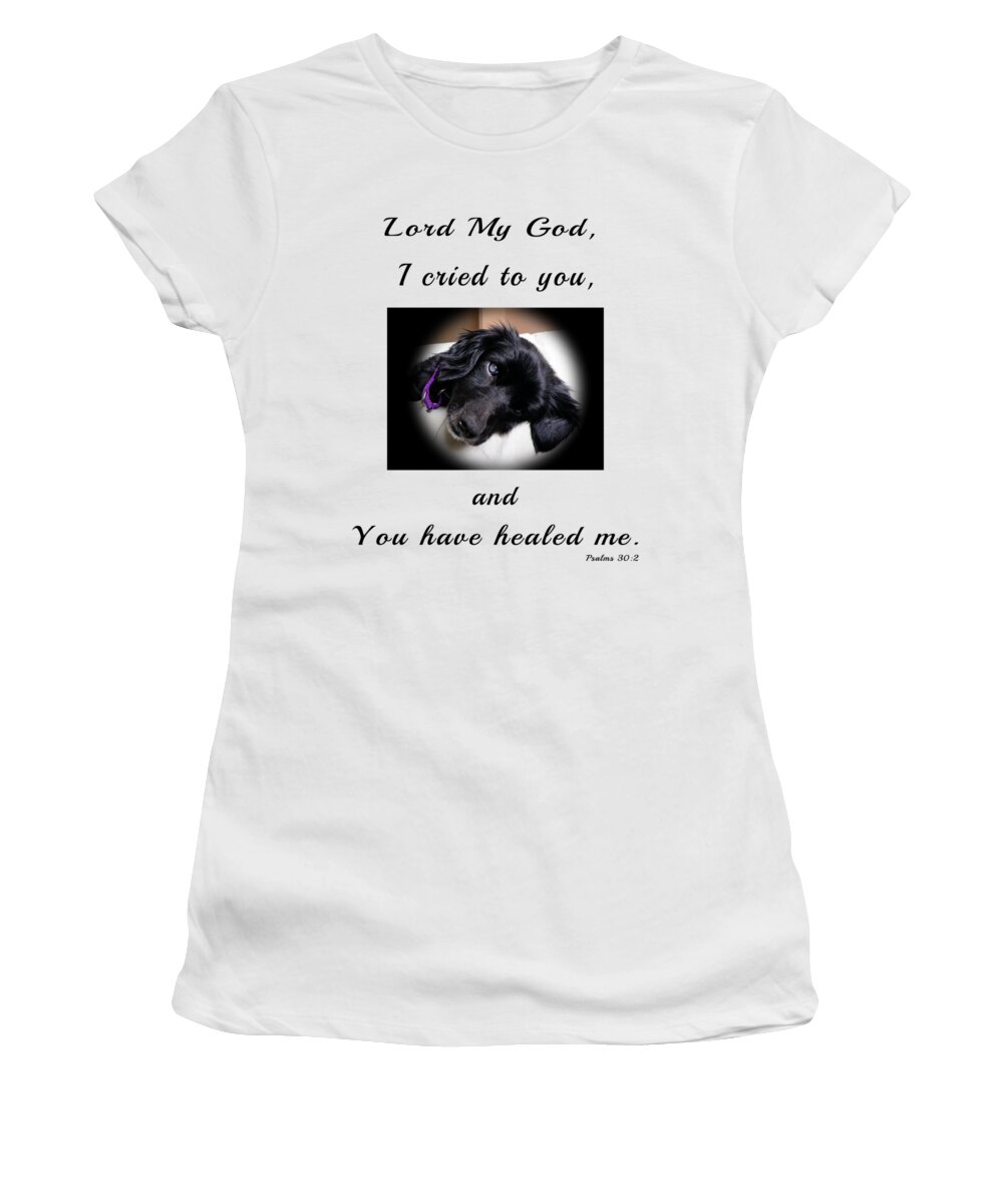 Dog Women's T-Shirt featuring the digital art Edie by Kathy K McClellan