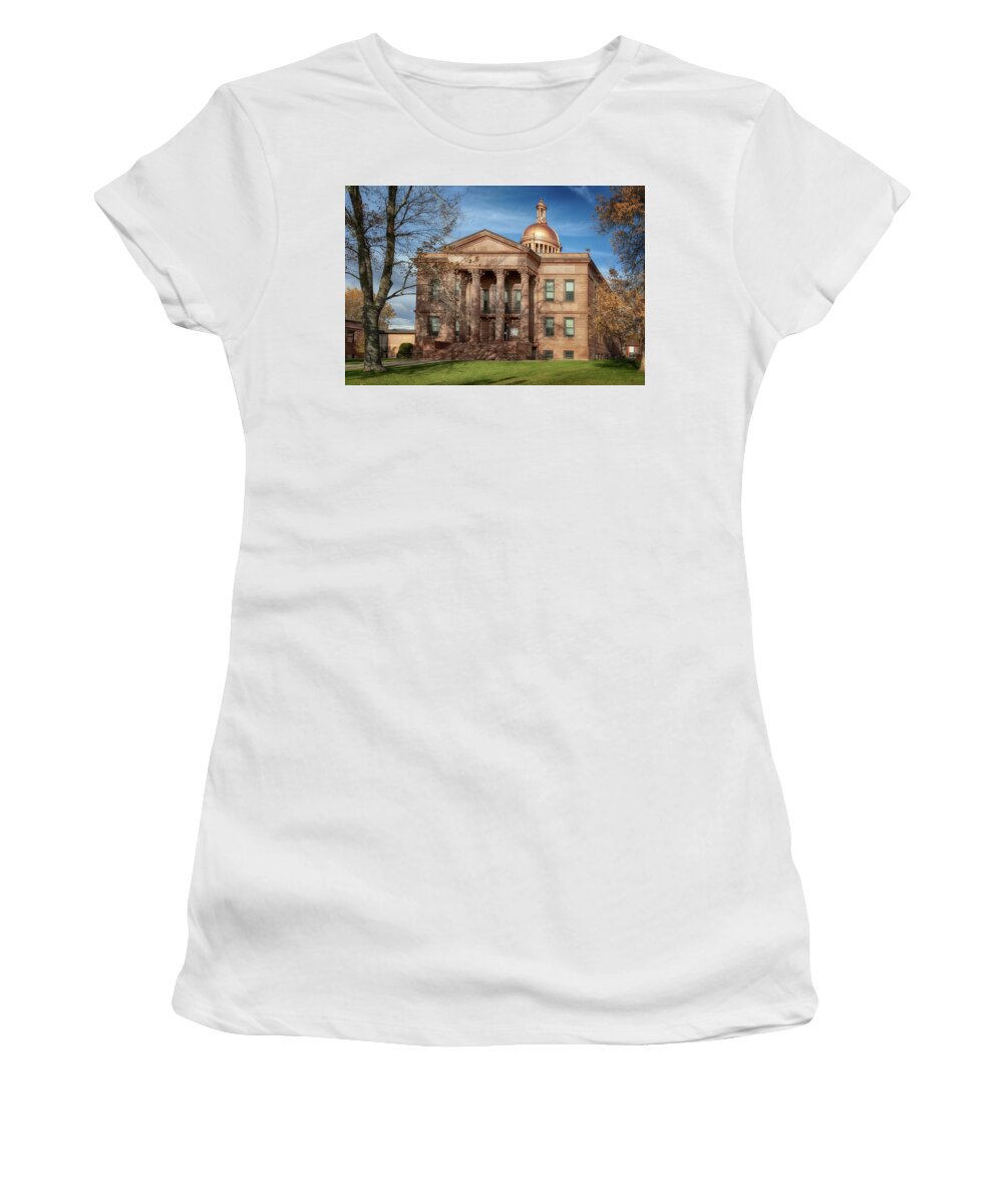 Architecture Women's T-Shirt featuring the photograph Bayfield County Courthouse by Susan Rissi Tregoning