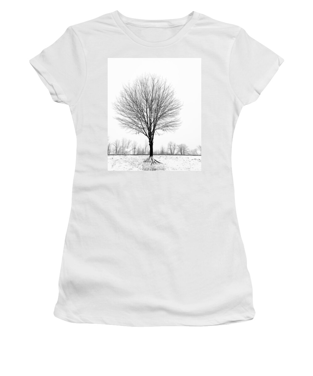 Tree Women's T-Shirt featuring the photograph Be still by Natalia Baquero
