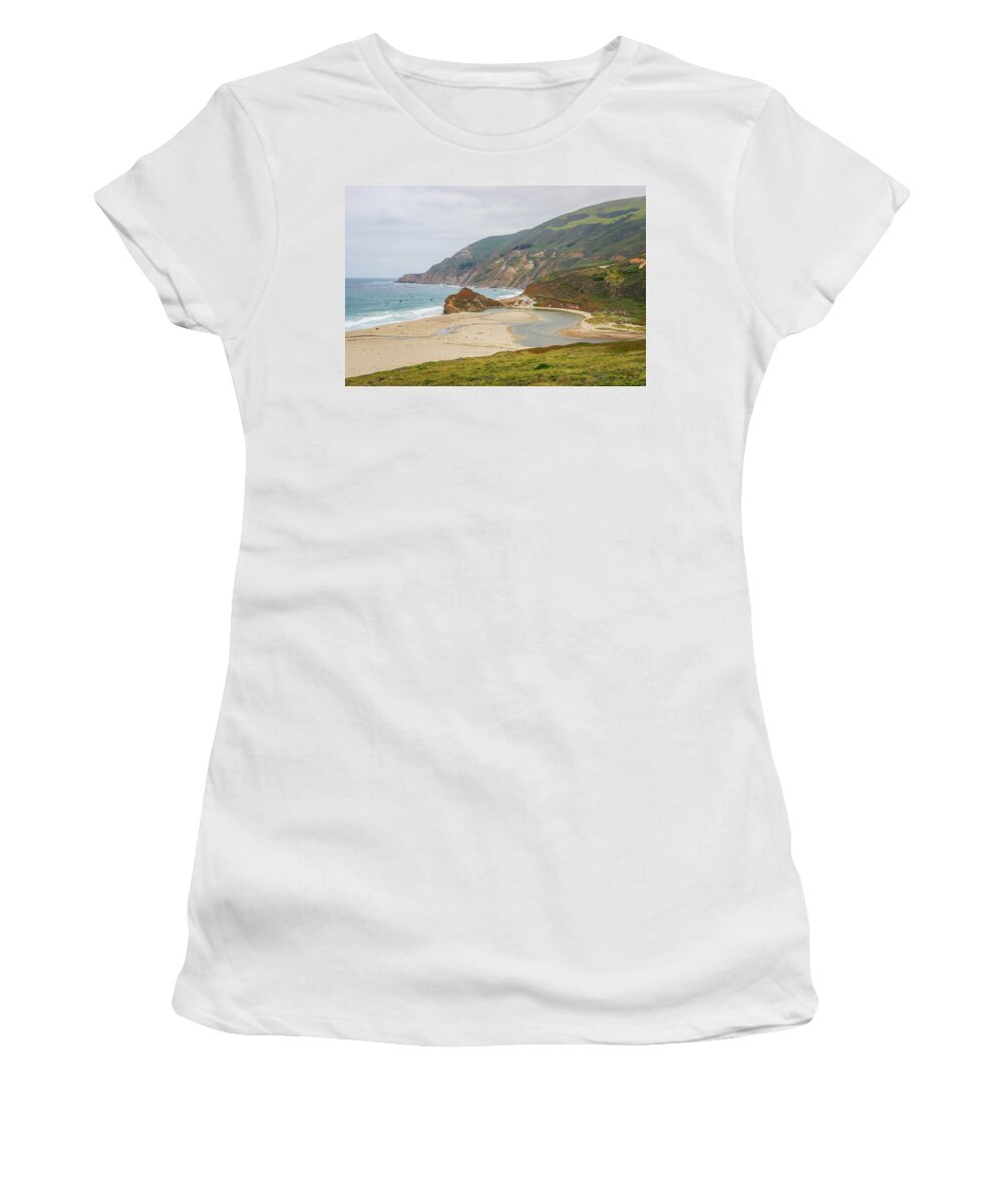 Monterey Women's T-Shirt featuring the photograph Big Sur Coast VI Color by David Gordon