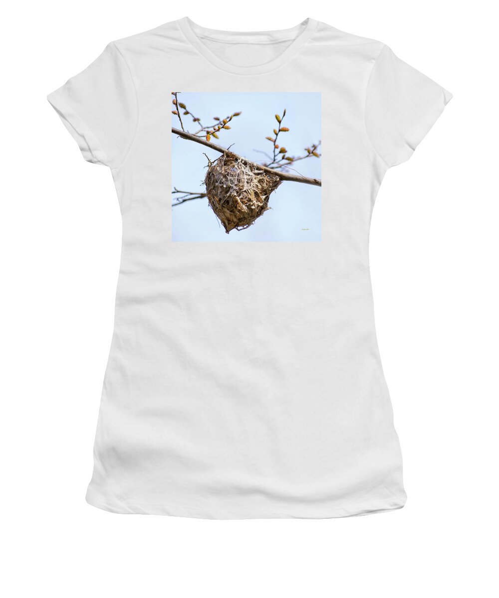 Birds Nest Women's T-Shirt featuring the photograph Birds Nest by Christina Rollo