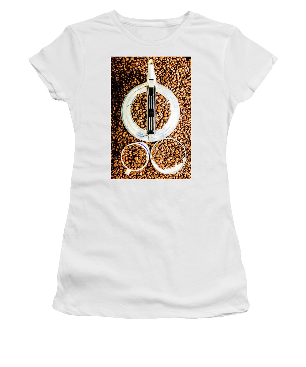 Coffee Women's T-Shirt featuring the photograph Bottomless Refills by Jorgo Photography