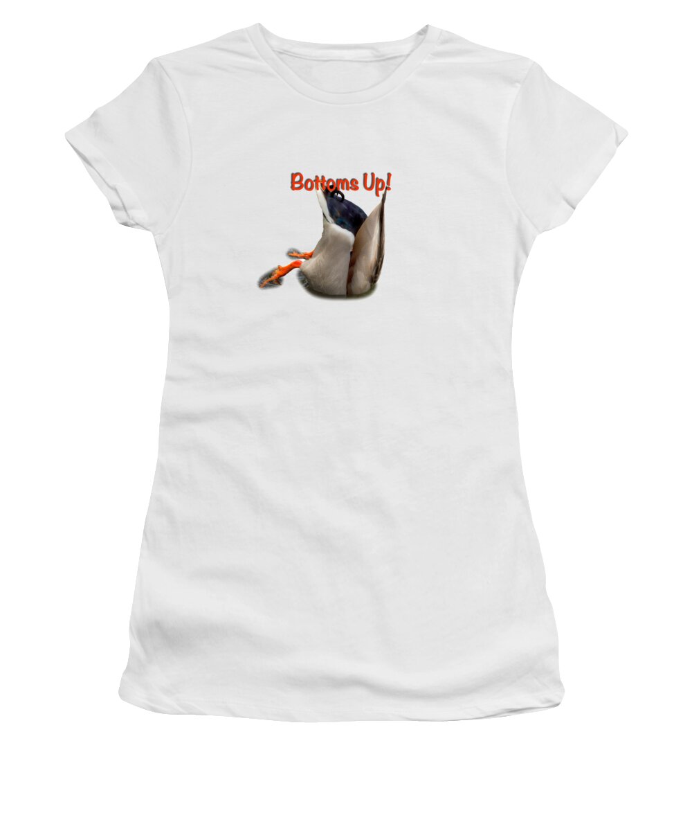 Bottoms Up Women's T-Shirt featuring the photograph Bottoms Up 0795-2 by Kristina Rinell